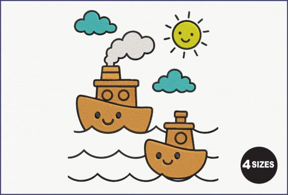 Cute Boat Sun Embroidery: A Designer’s Review