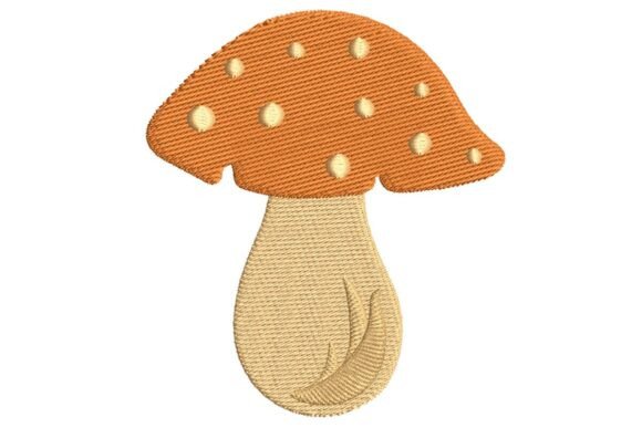 Cute Spotted Mushroom Embroidery Design Review
