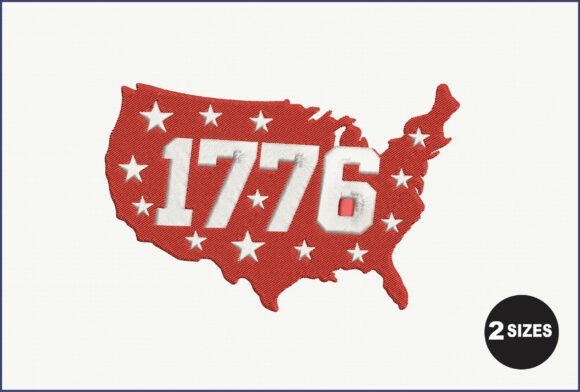 Patriotic USA 1776 Map Embroidery Review