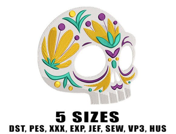 Review: Bold Petal Skull Embroidery Design for Craft Fairs