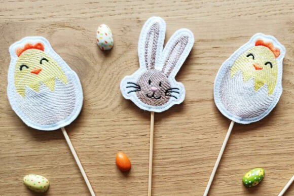 Review: Chick Bunny Stick Decoration Embroidery