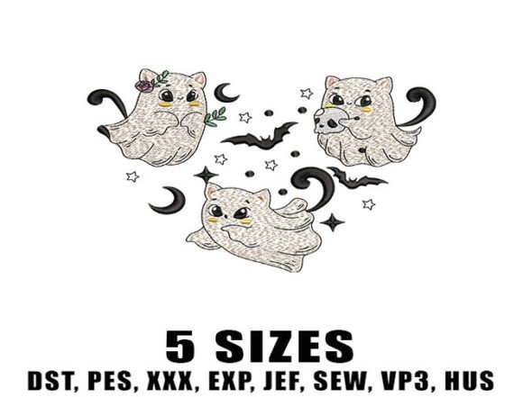 Review: Halloween Ghost Cat Embroidery Design