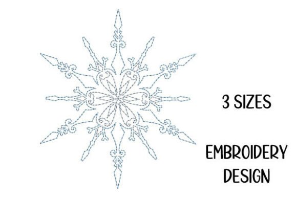 Review: Minimal Snowflake Outline Embroidery for Craft Fairs