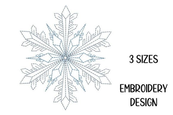 Review: Snowflake – Redwork Embroidery Design