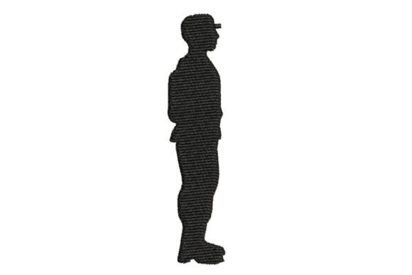Review: Standing Soldier Silhouette Embroidery Design
