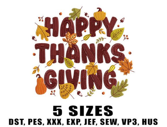 Review: Thanksgiving Cheer Embroidery Design for Craft Fairs