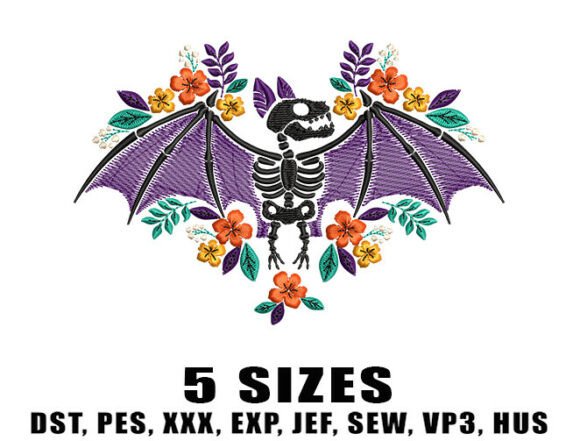 Reviewing Bat Skeleton Embroidery Designs for Craft Fairs