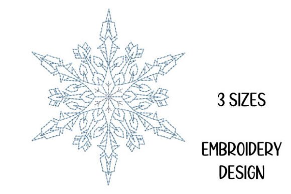 Reviewing Delicate Line Snowflake Embroidery
