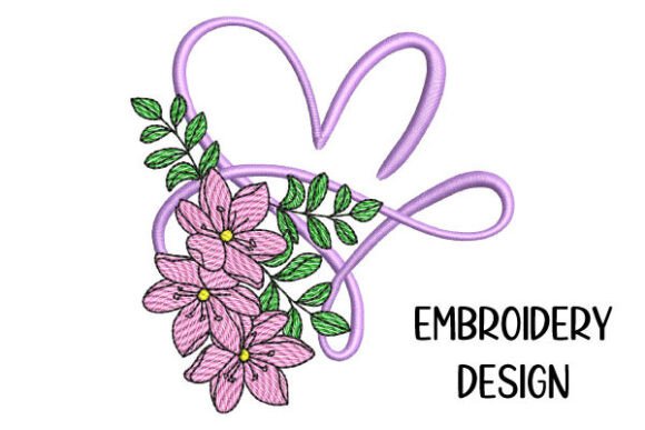 Reviewing Heart with Flower Bouquet Embroidery for Etsy Shops