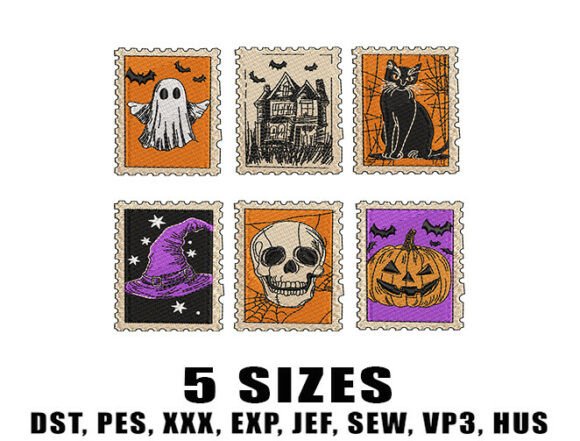 Reviewing the Halloween Stamps Set Embroidery Designs