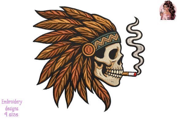 Reviewing the Smoking Skull Chief Embroidery Design