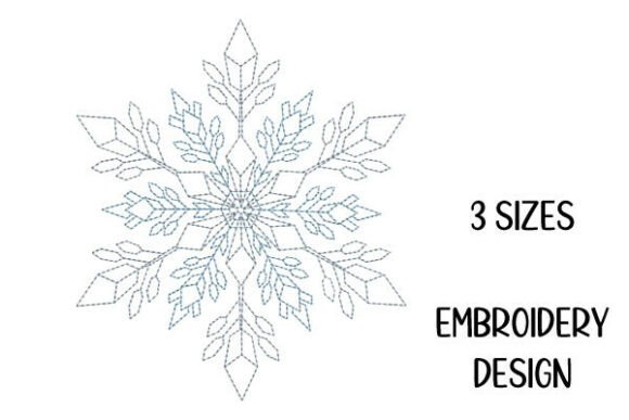 Snowflake Winter Line Art Embroidery Review